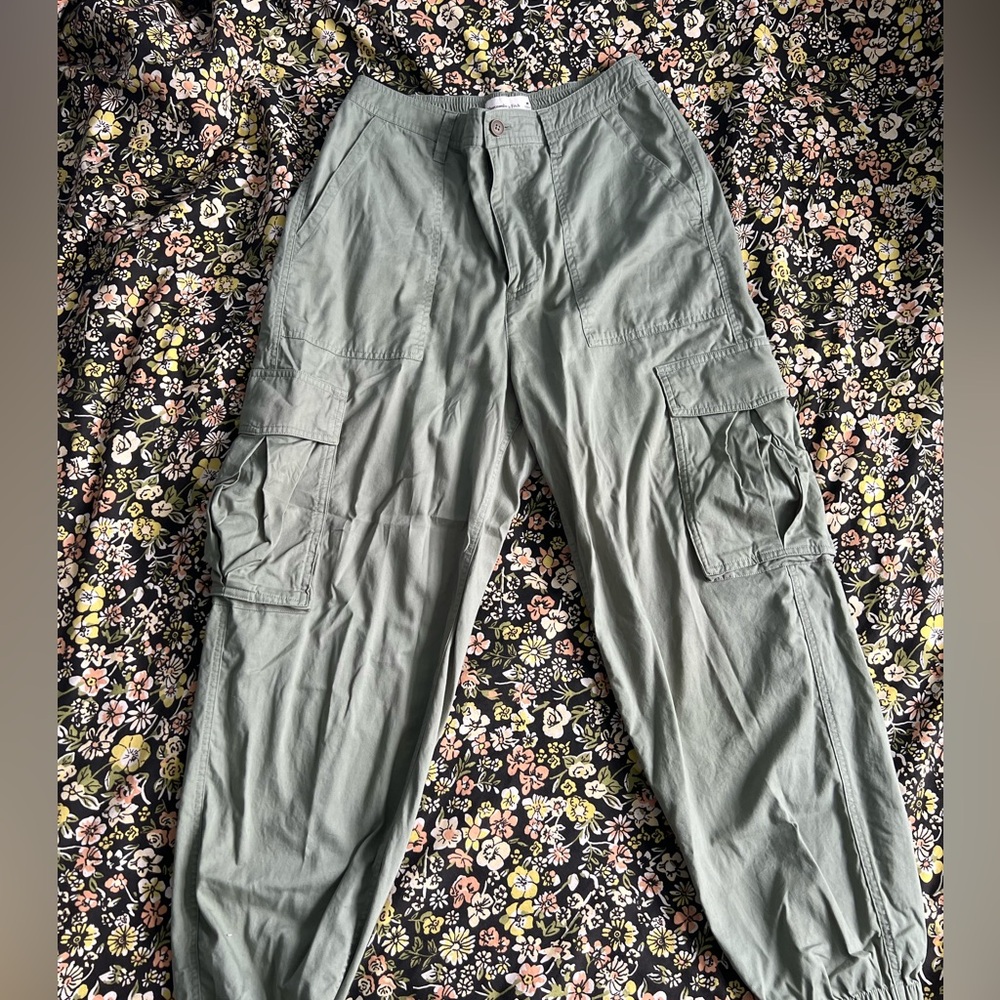 Abercrombie & Fitch Green Cargo Pants